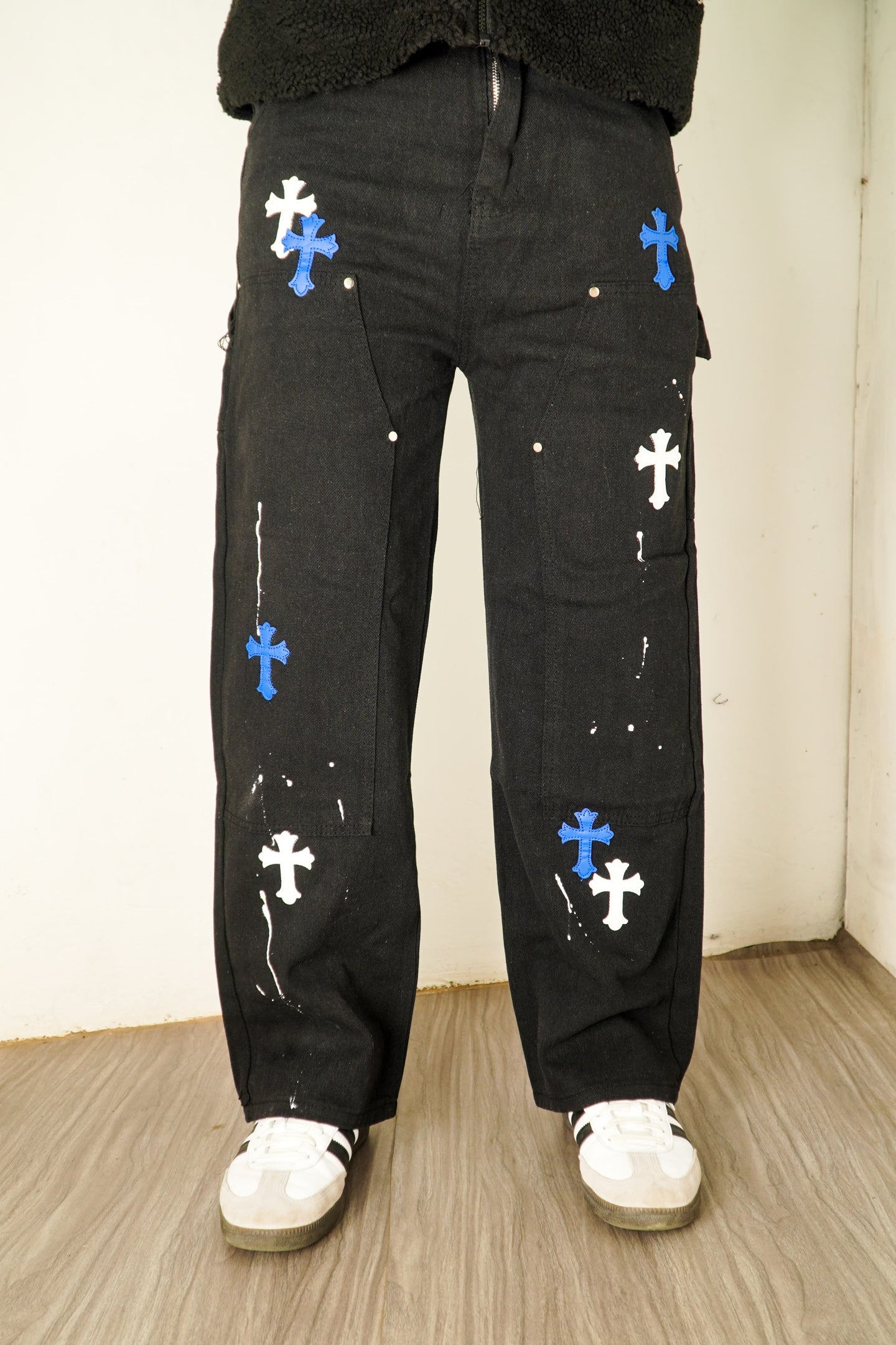 Chrome Hearts Jeans Black & Blue
