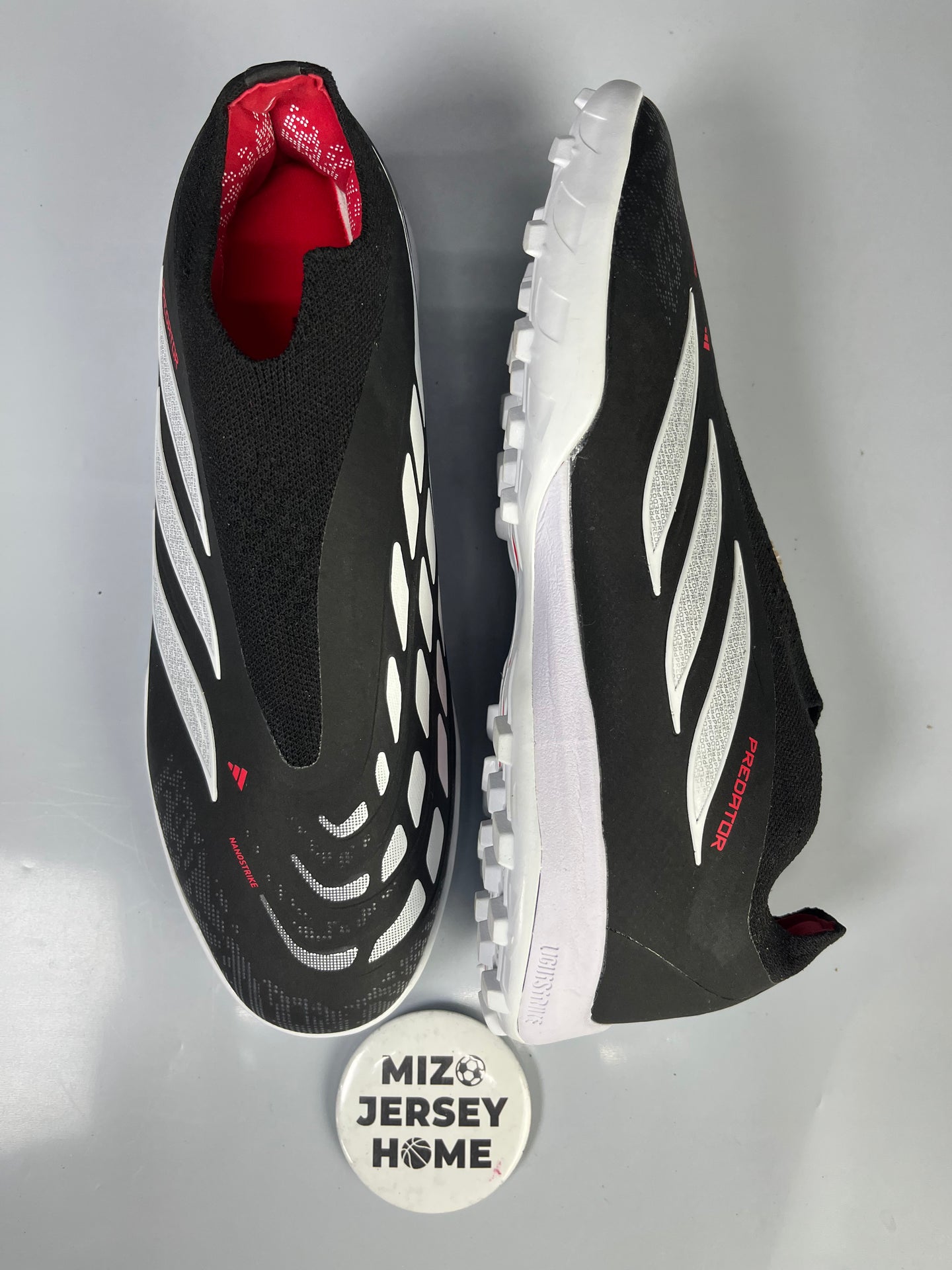 Adidas Predator League Lace less Black Turf Football Shoes