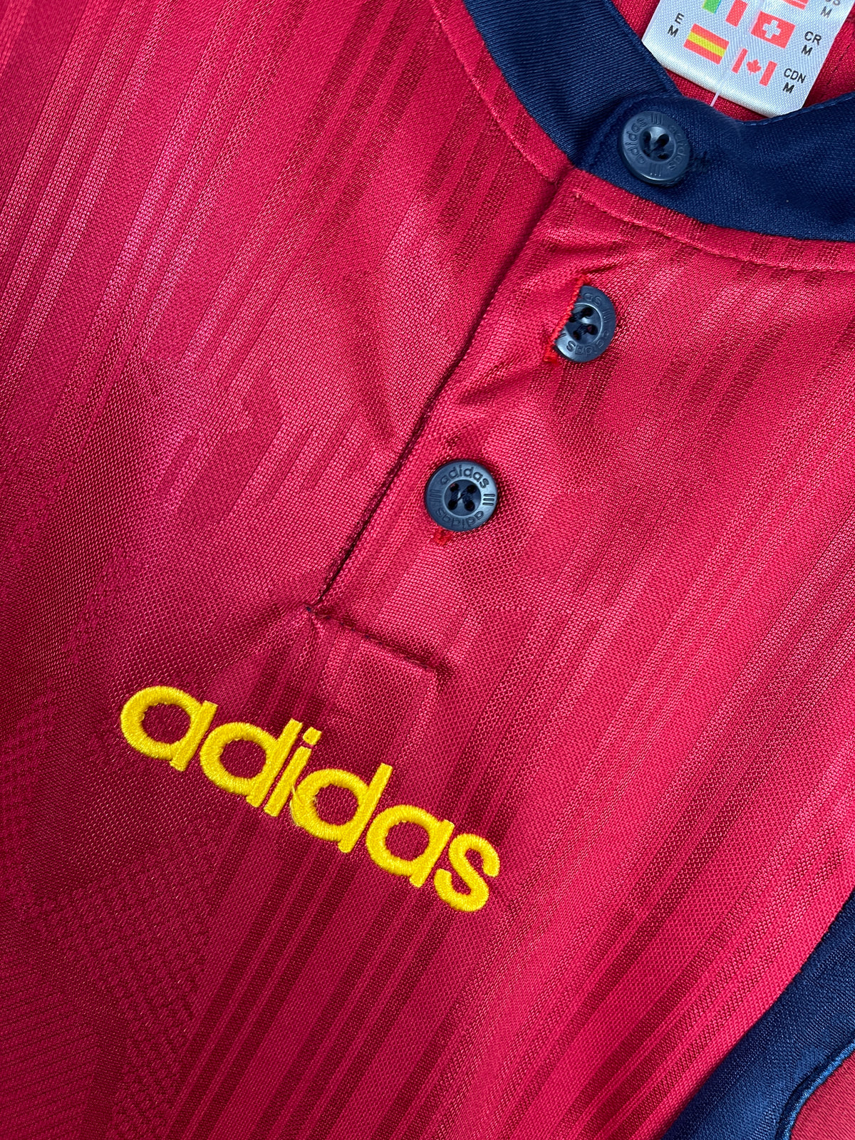 Spain Retro 1996 Home Jersey