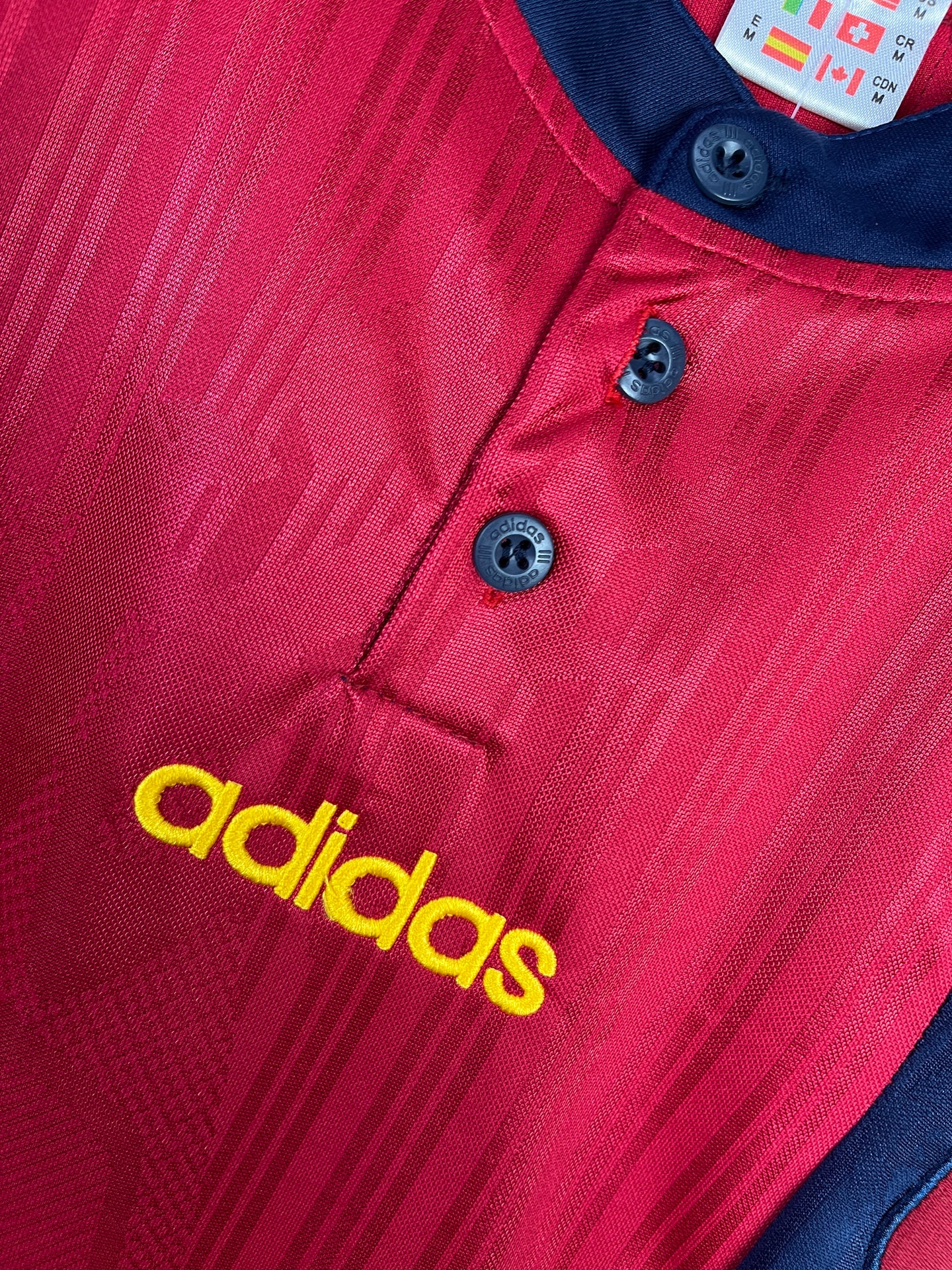 Spain Retro 1996 Home Jersey