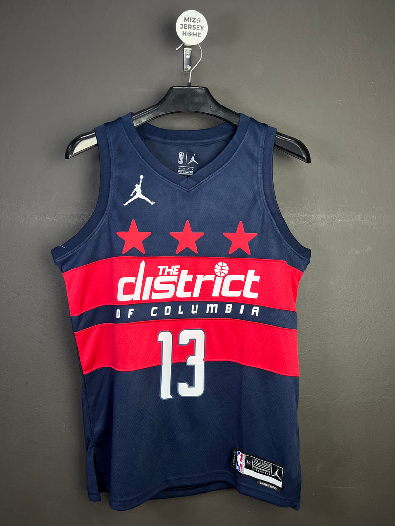POOLE 13 Dark Blue The District Columbia Heat Pressed Edition NBA Jersey