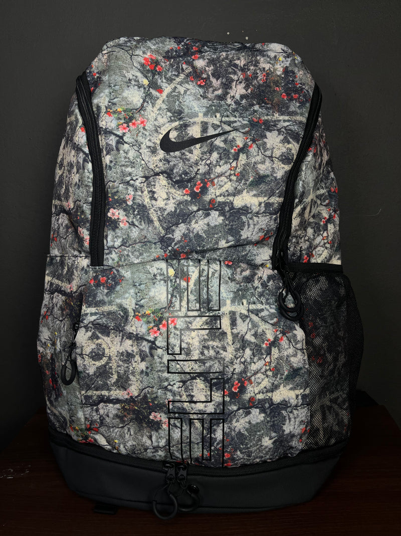 NIKE Elite Hoops Cherry Blossom Gray Backpack