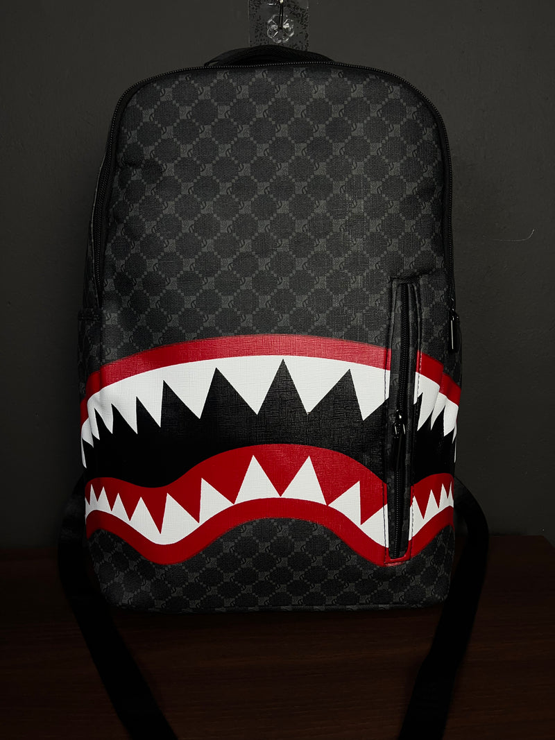 BAPE PU Leather Spray Ground Backpack