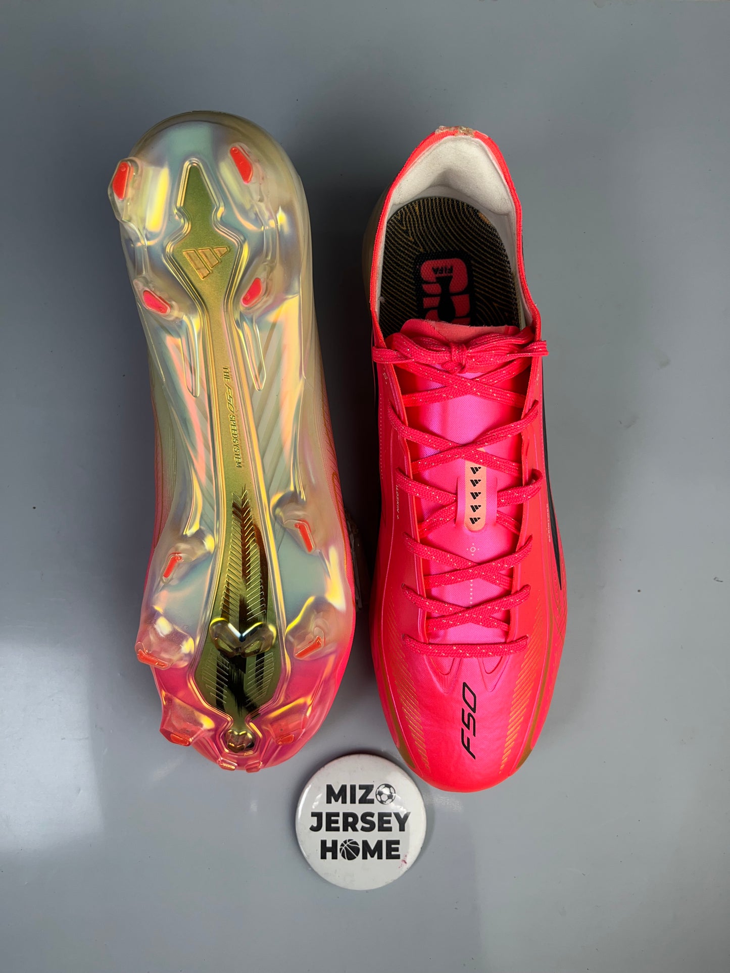 Adidas Pink F50 Hyperfast League FG Football Shoes