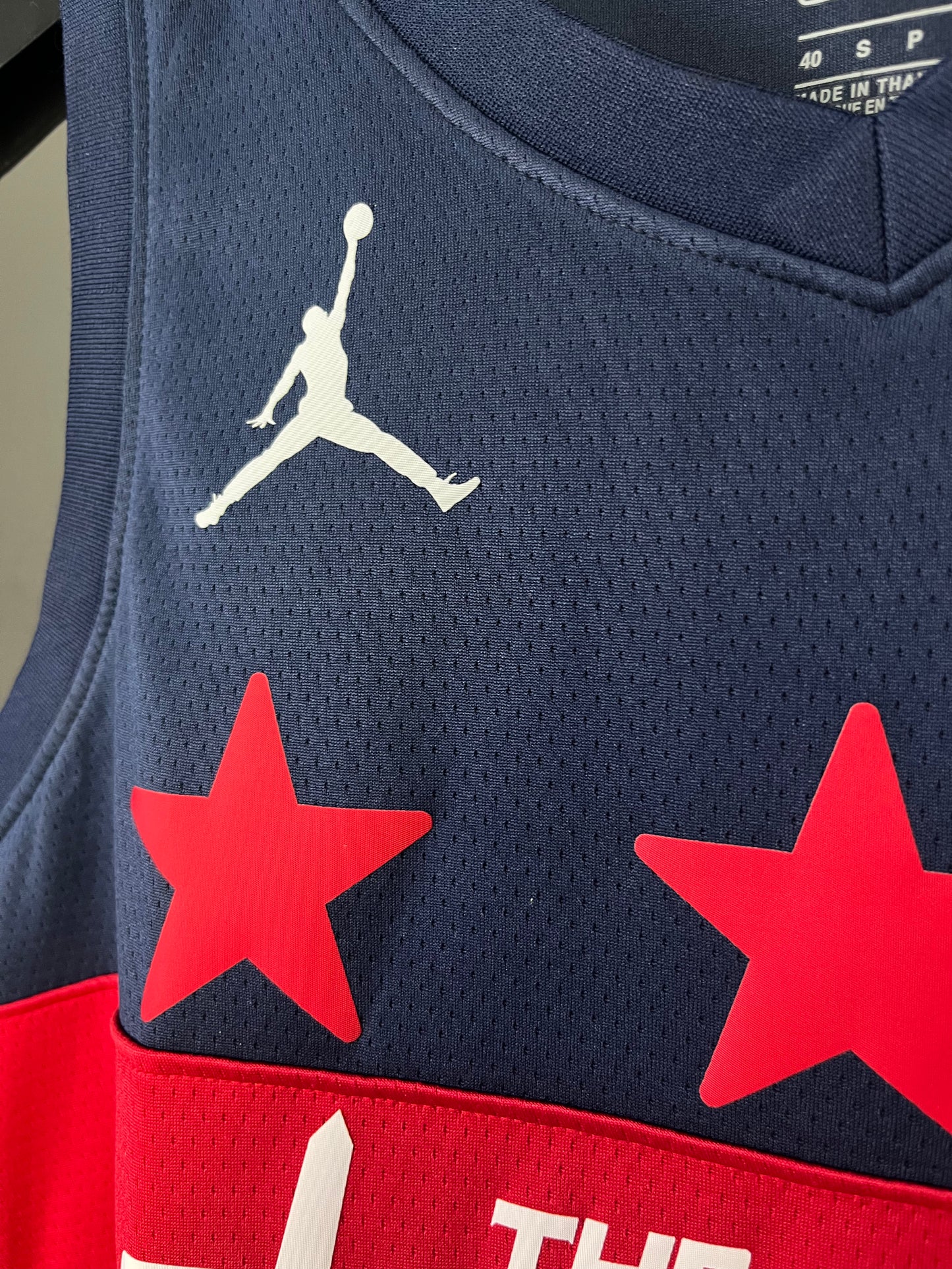 POOLE 13 Dark Blue The District Columbia Heat Pressed Edition NBA Jersey