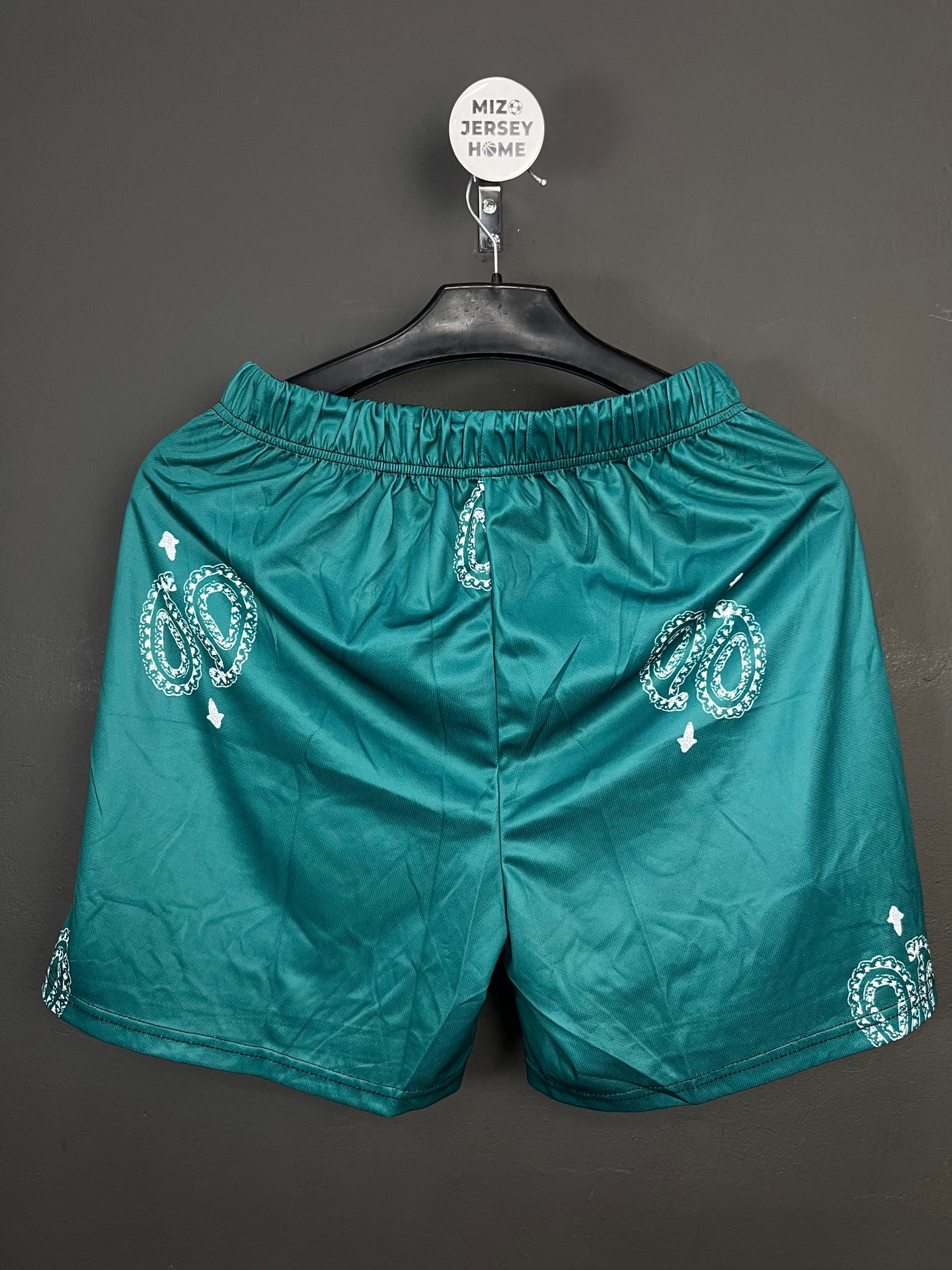 Paisley Green Sublimation Shorts