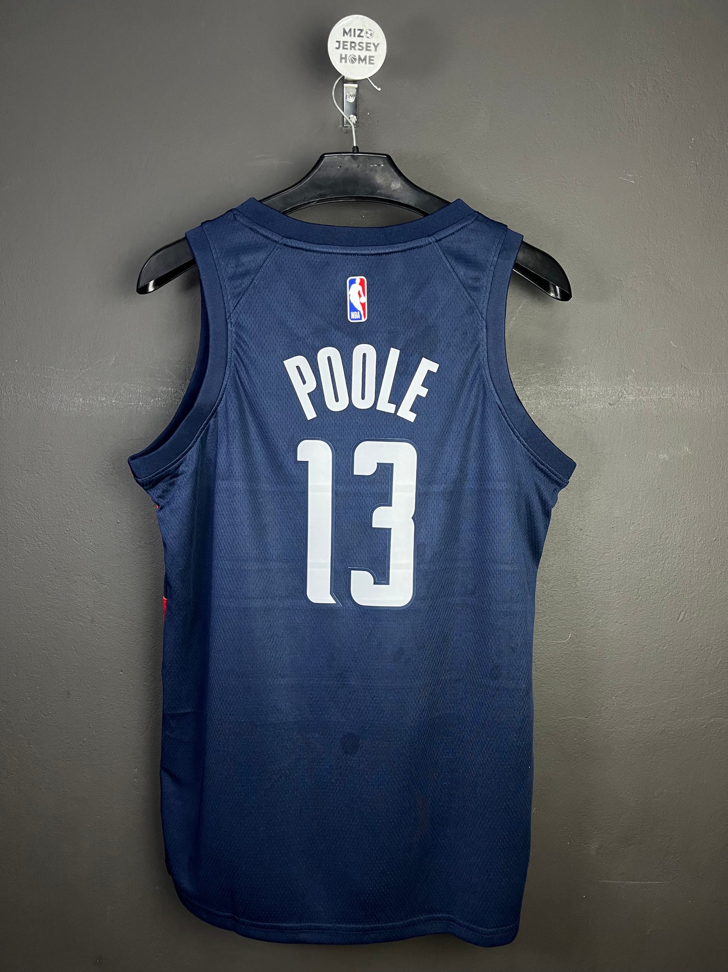 POOLE 13 Dark Blue The District Columbia Heat Pressed Edition NBA Jersey