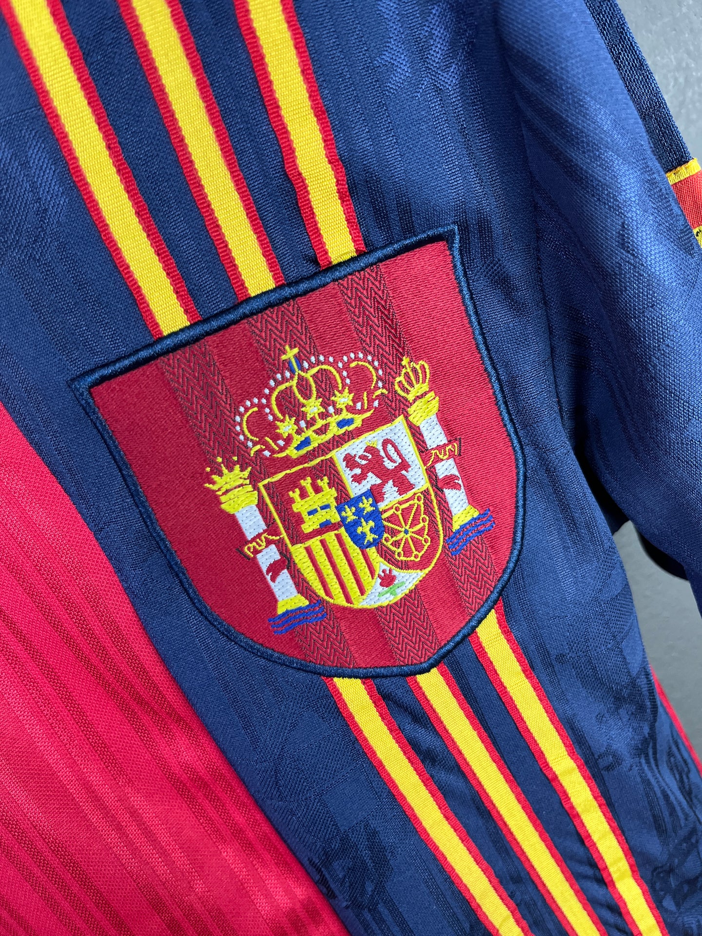 Spain Retro 1996 Home Jersey
