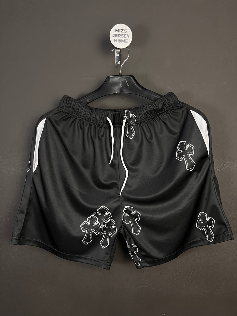 Chrome Hearts Solid Black Sublimation Shorts