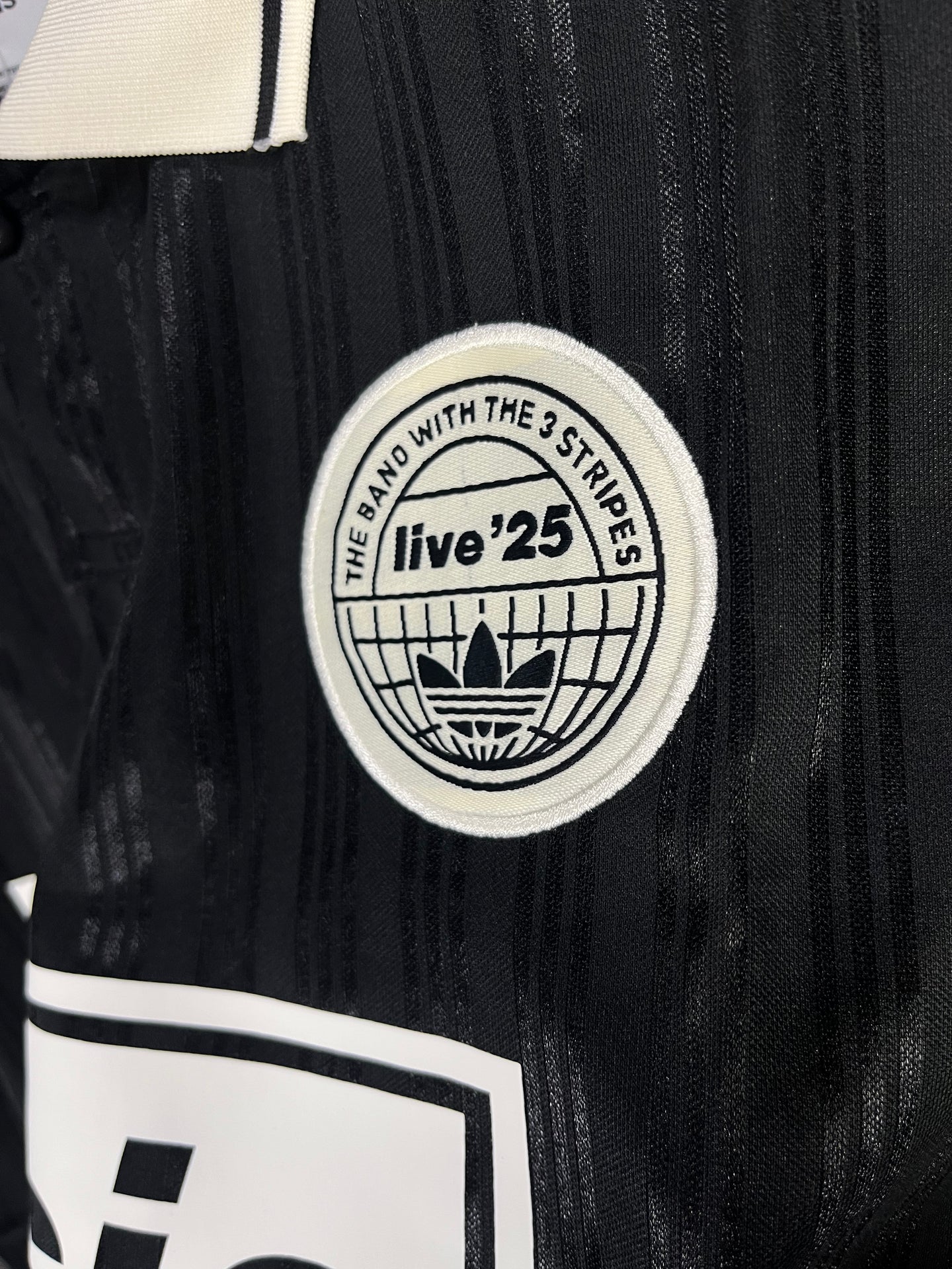 Adidas x Oasis Tour Jacquard Black Jersey