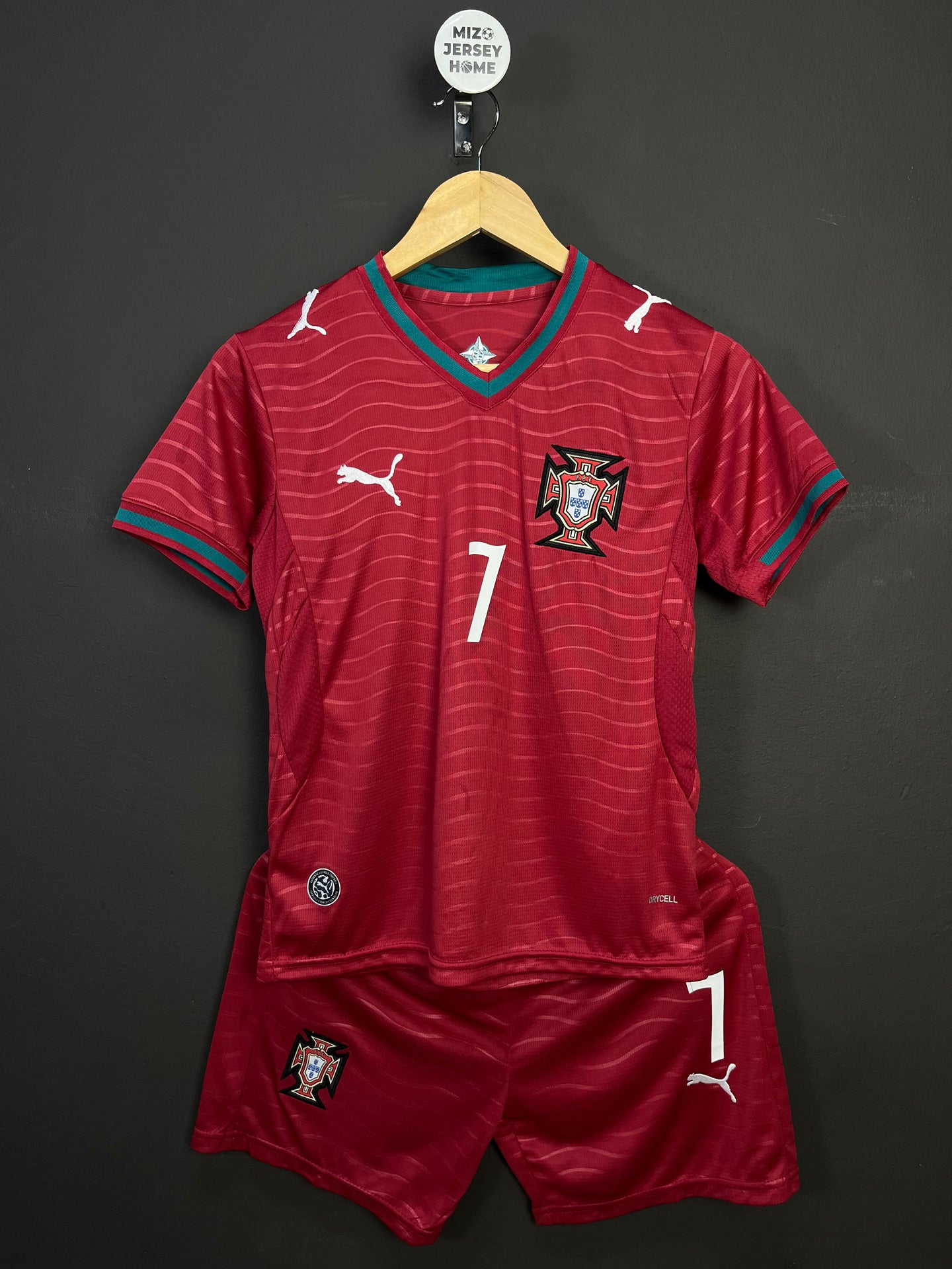 Ronaldo 7 Portugal Home World Cup 2026 Kids Jersey