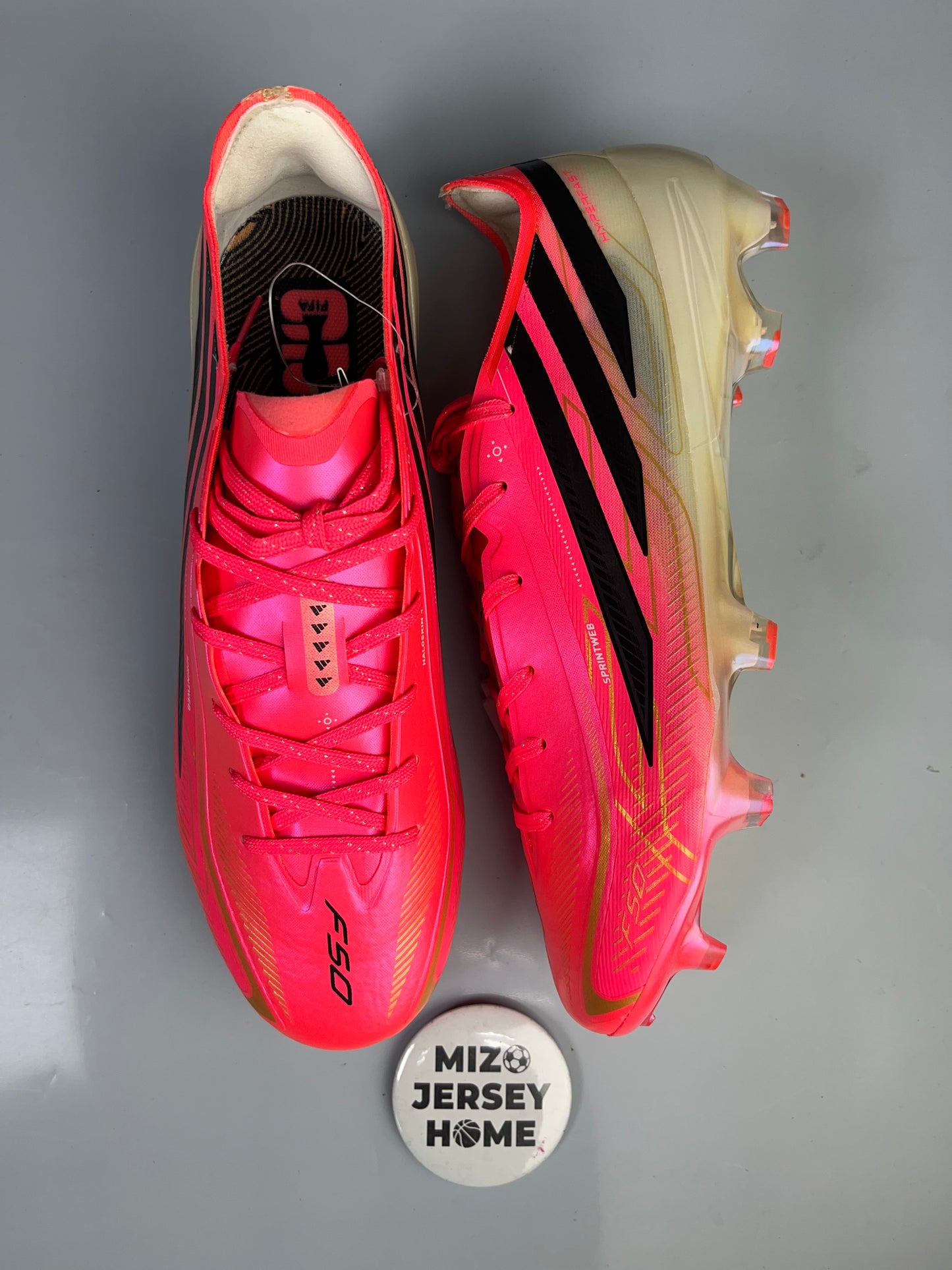 Adidas Pink F50 Hyperfast League FG Football Shoes