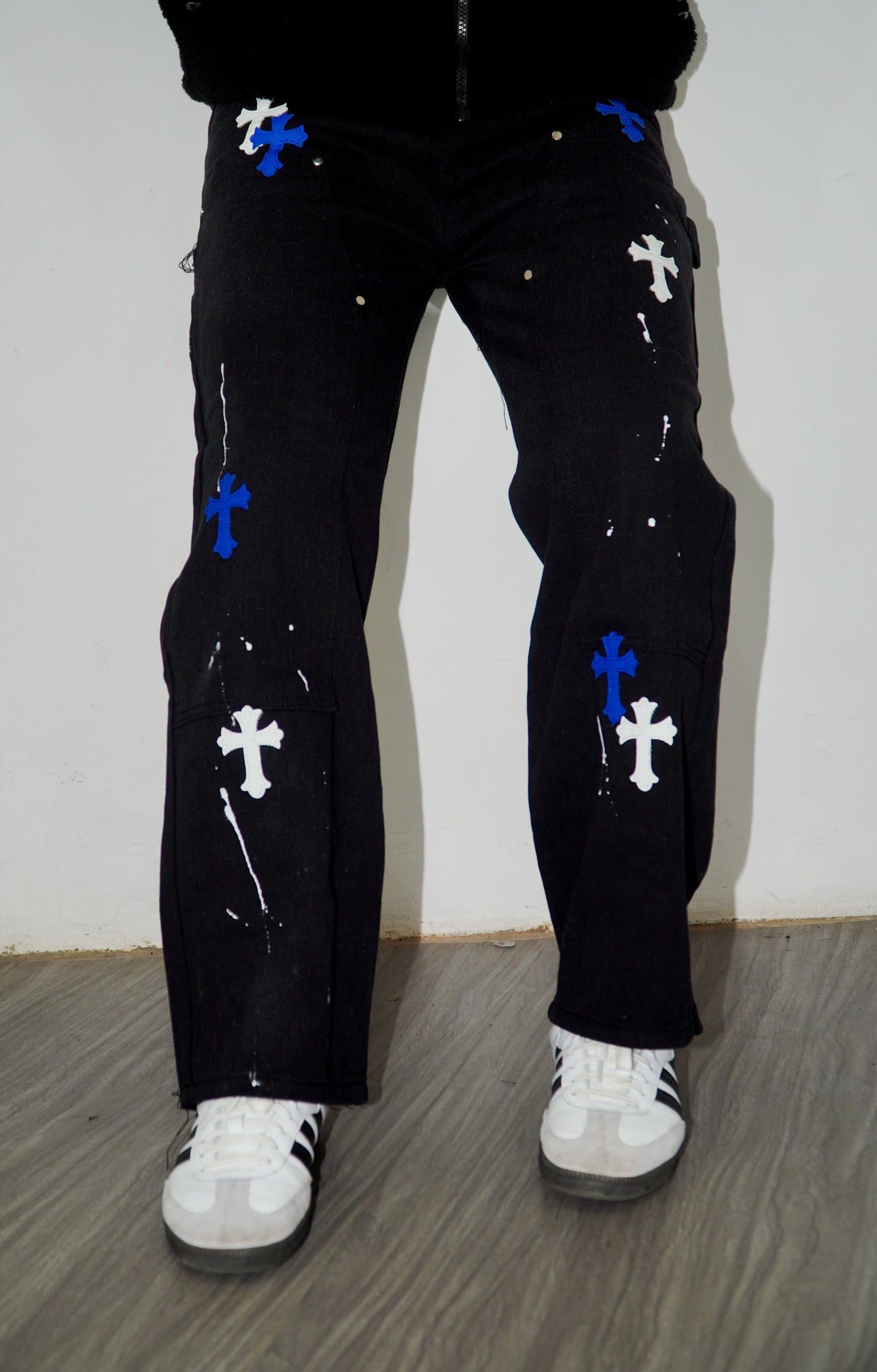 Chrome Hearts Jeans Black & Blue