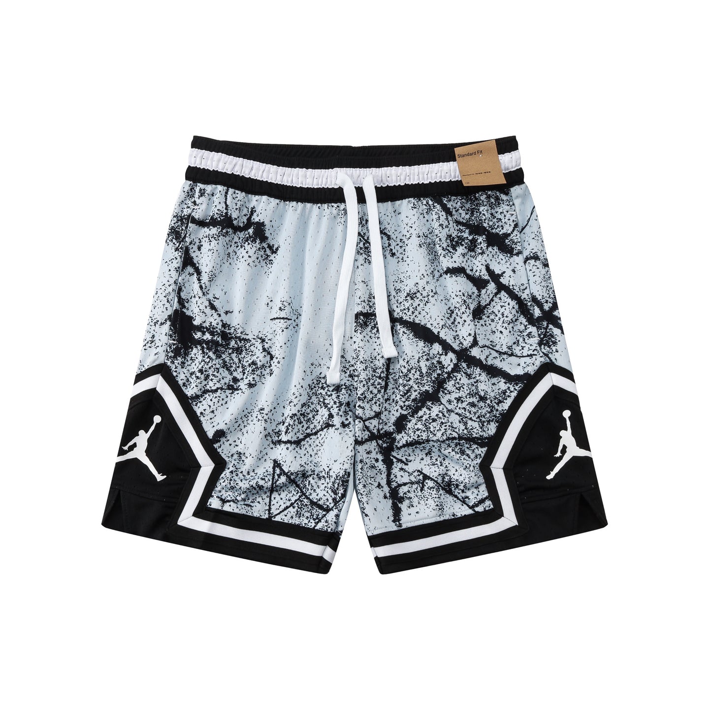 Jordan White Marble Diamond Shorts