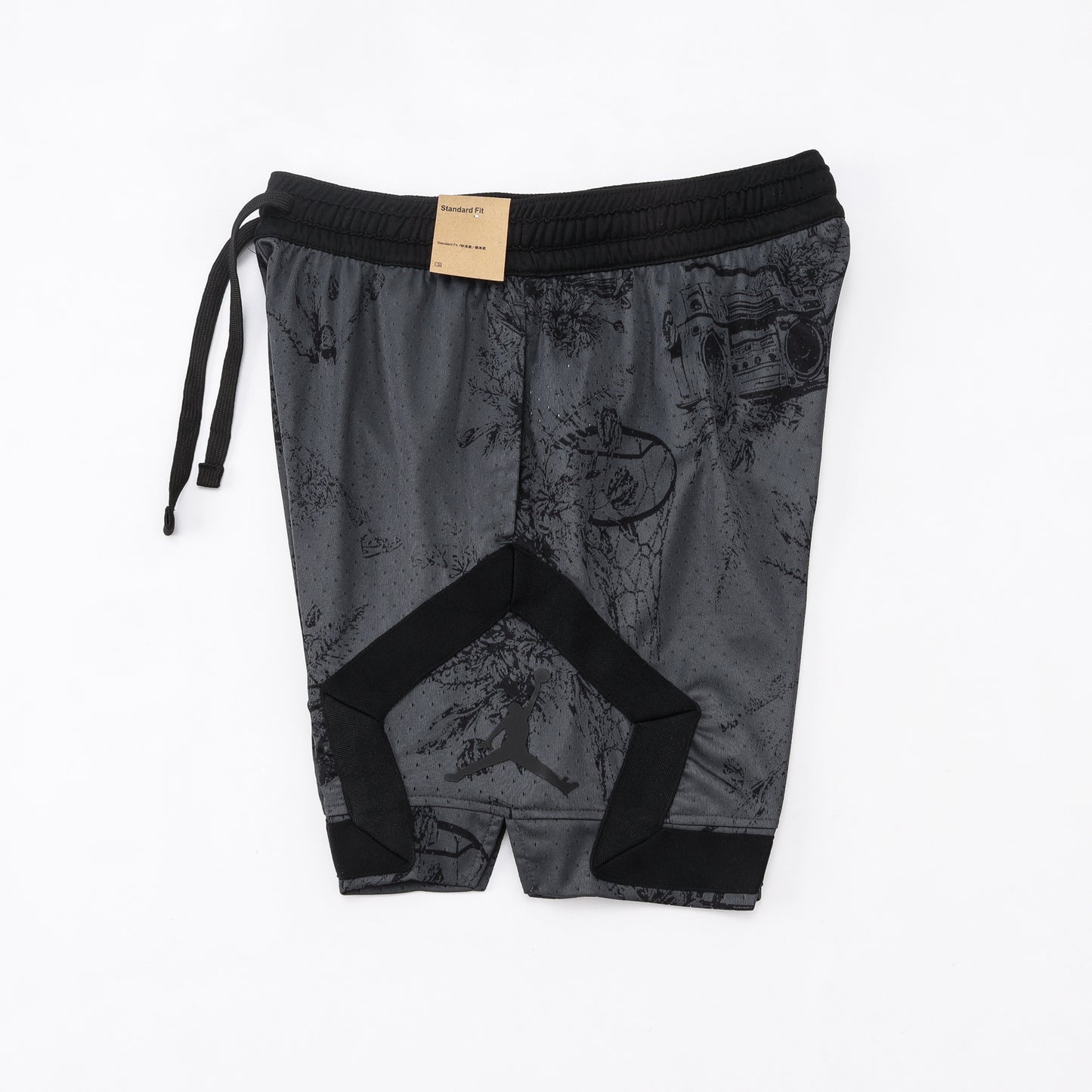 Jordan Black Floral Diamond Shorts
